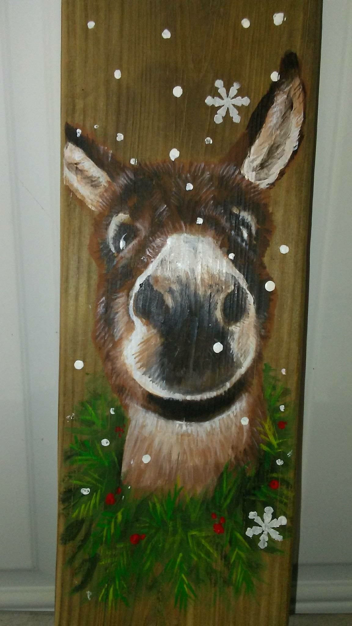 Farm Animals Paintings On Wood