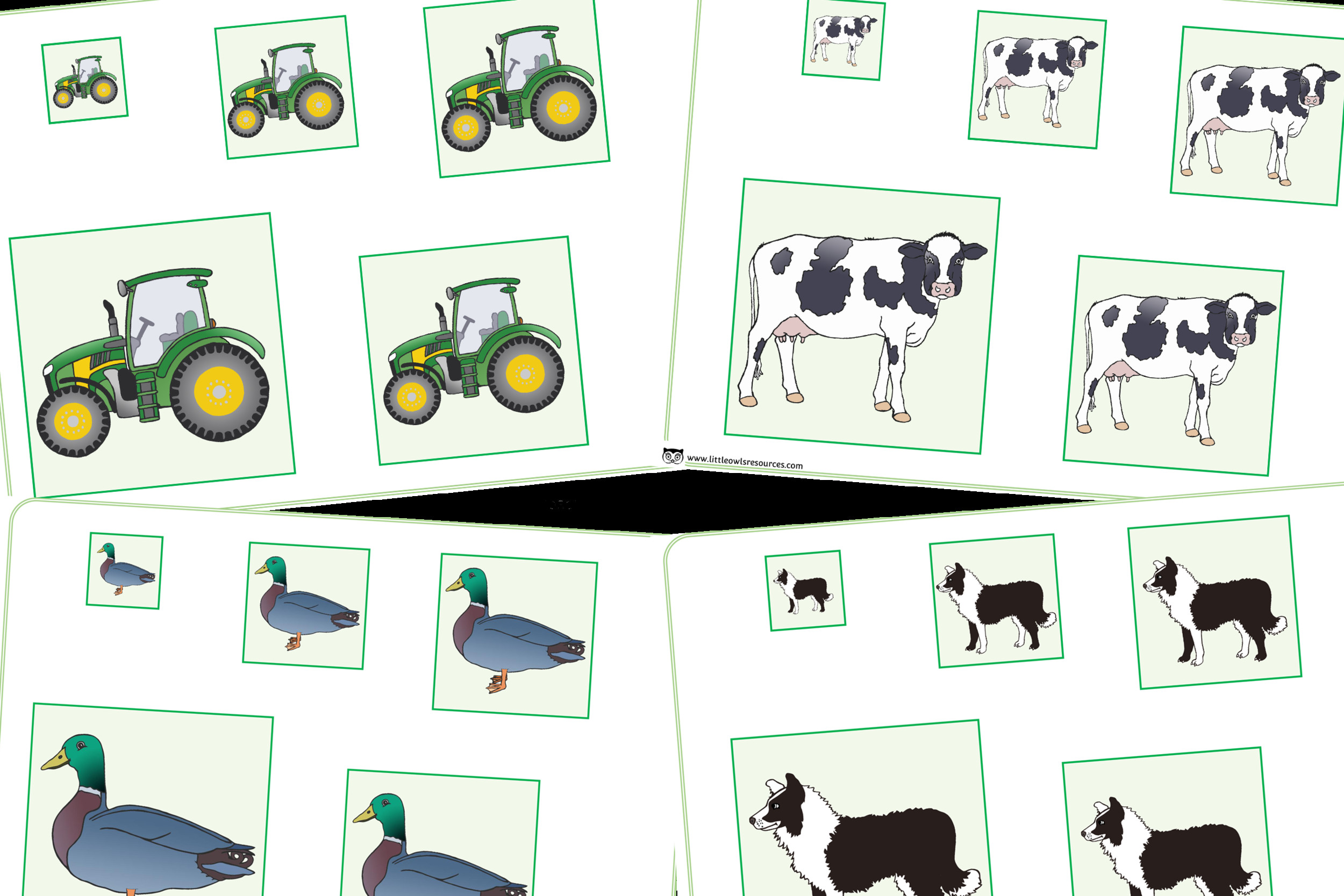 Farm Animals Poster Preschool