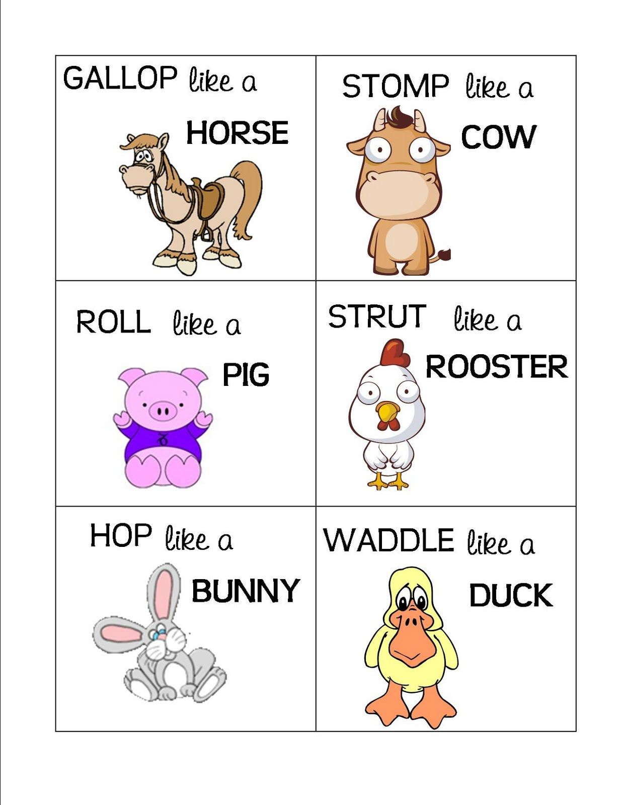 Farm Animals Preschool Crafts Horse