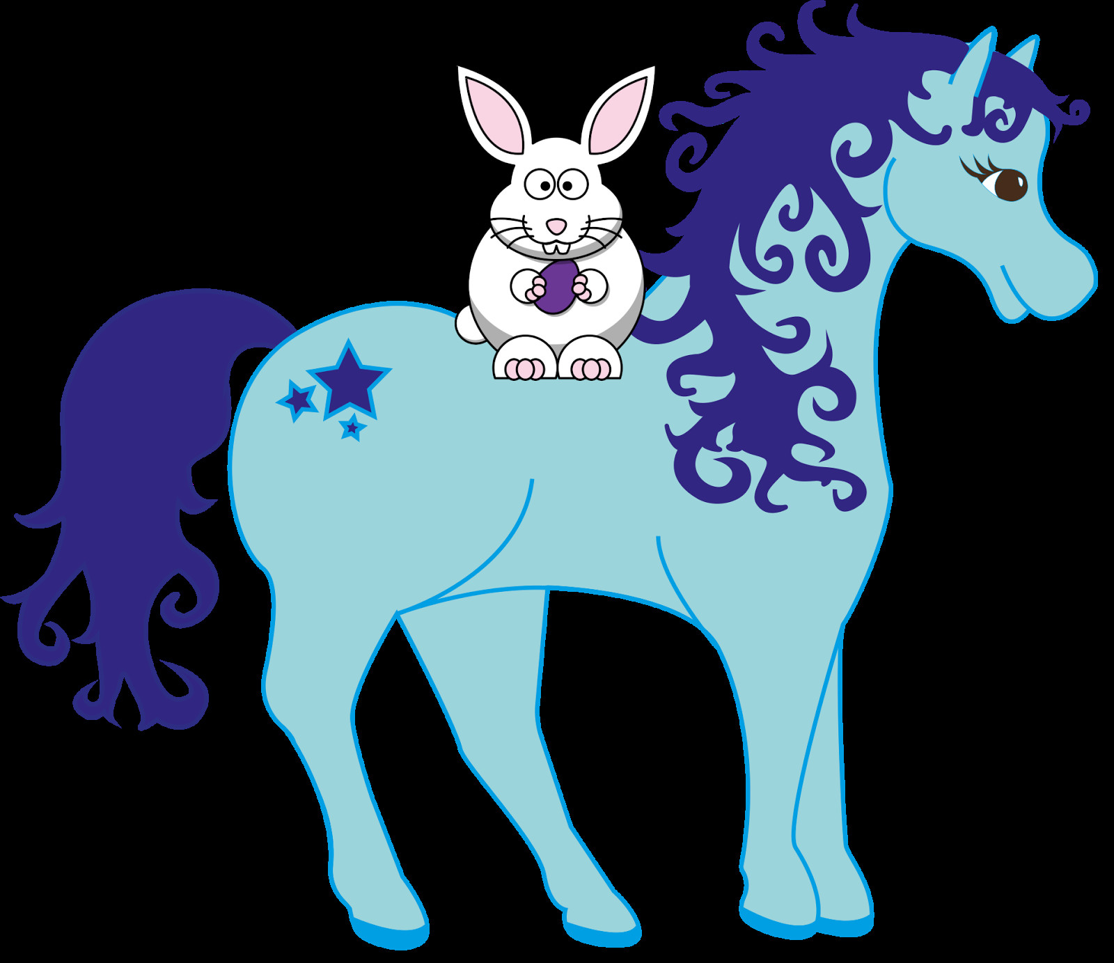 white horse clipart 15