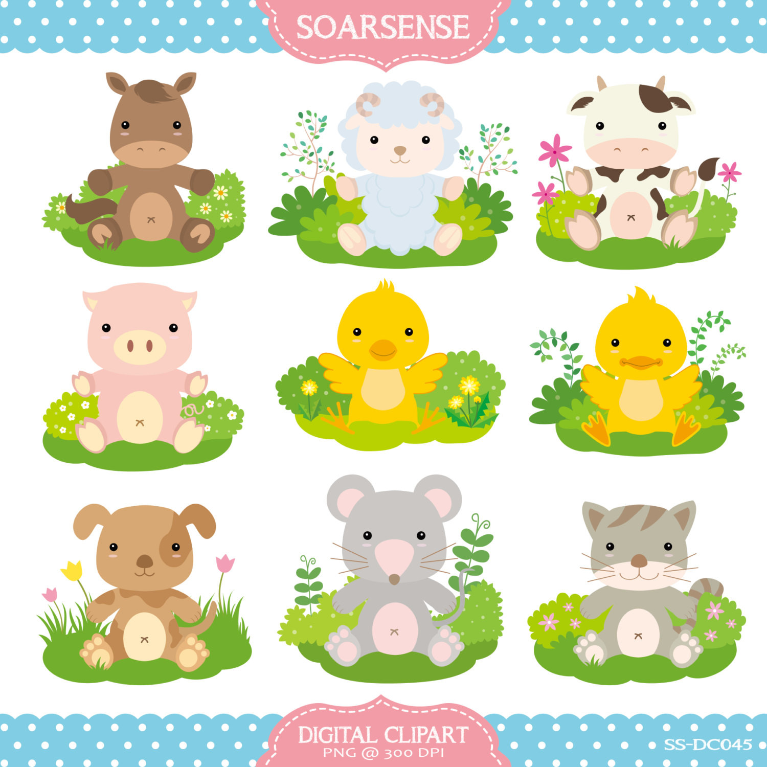 9a d8b9a2cff0d3647d cute farm animal clipart clip art library 1500 1500