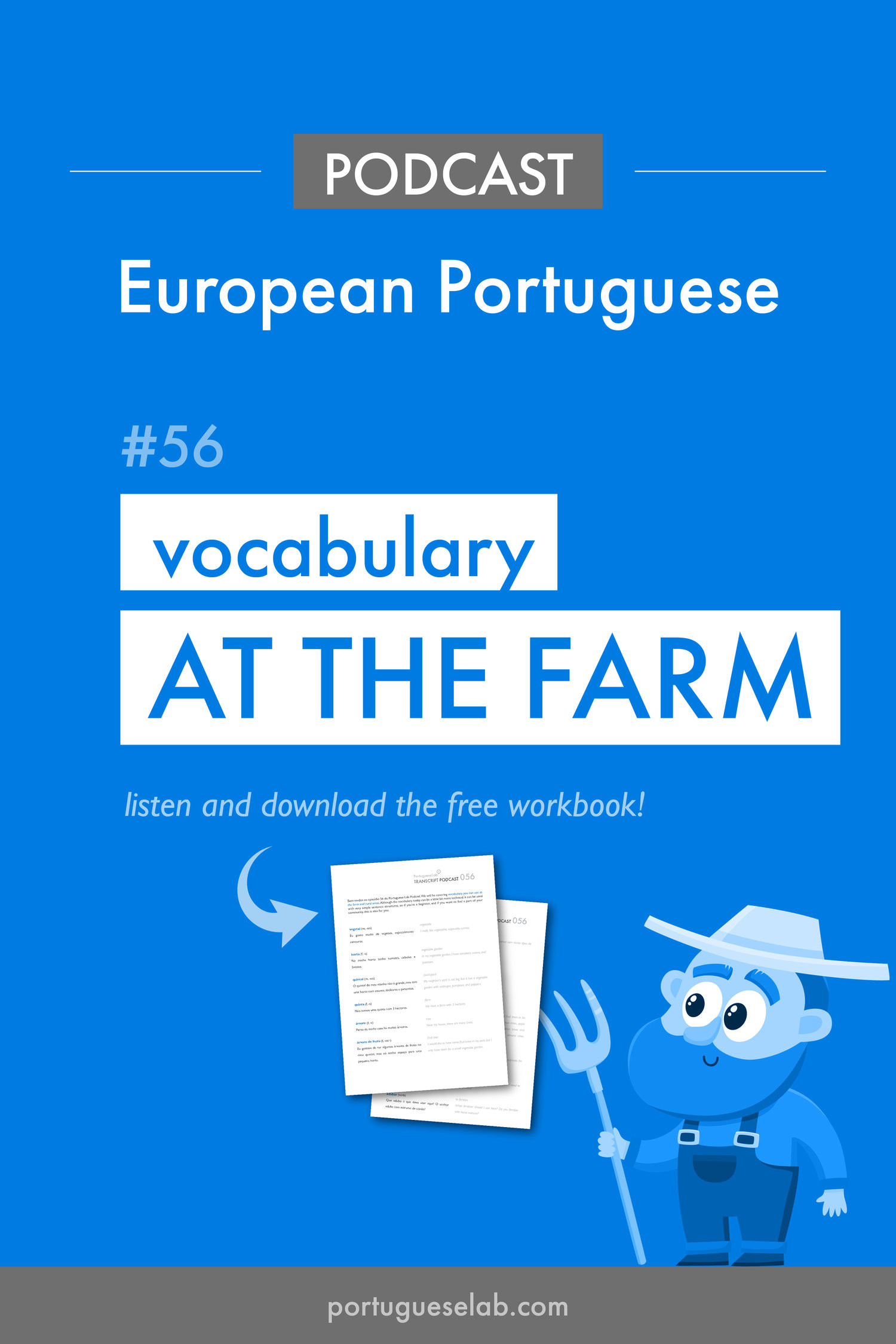 Portuguese Lab Podcast European Portuguese 56 Vocabulary at the farm