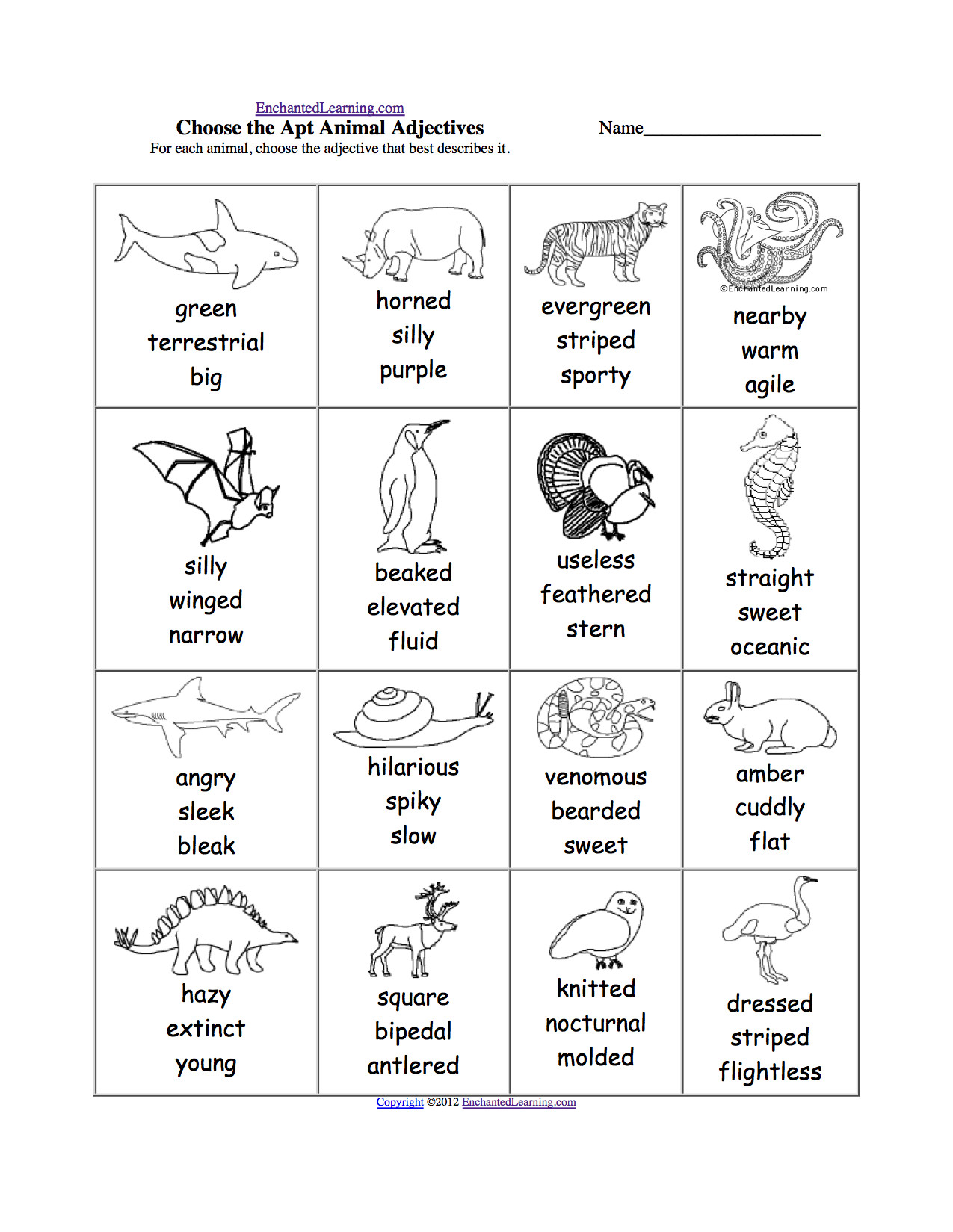 Farm Animals Vocabulary