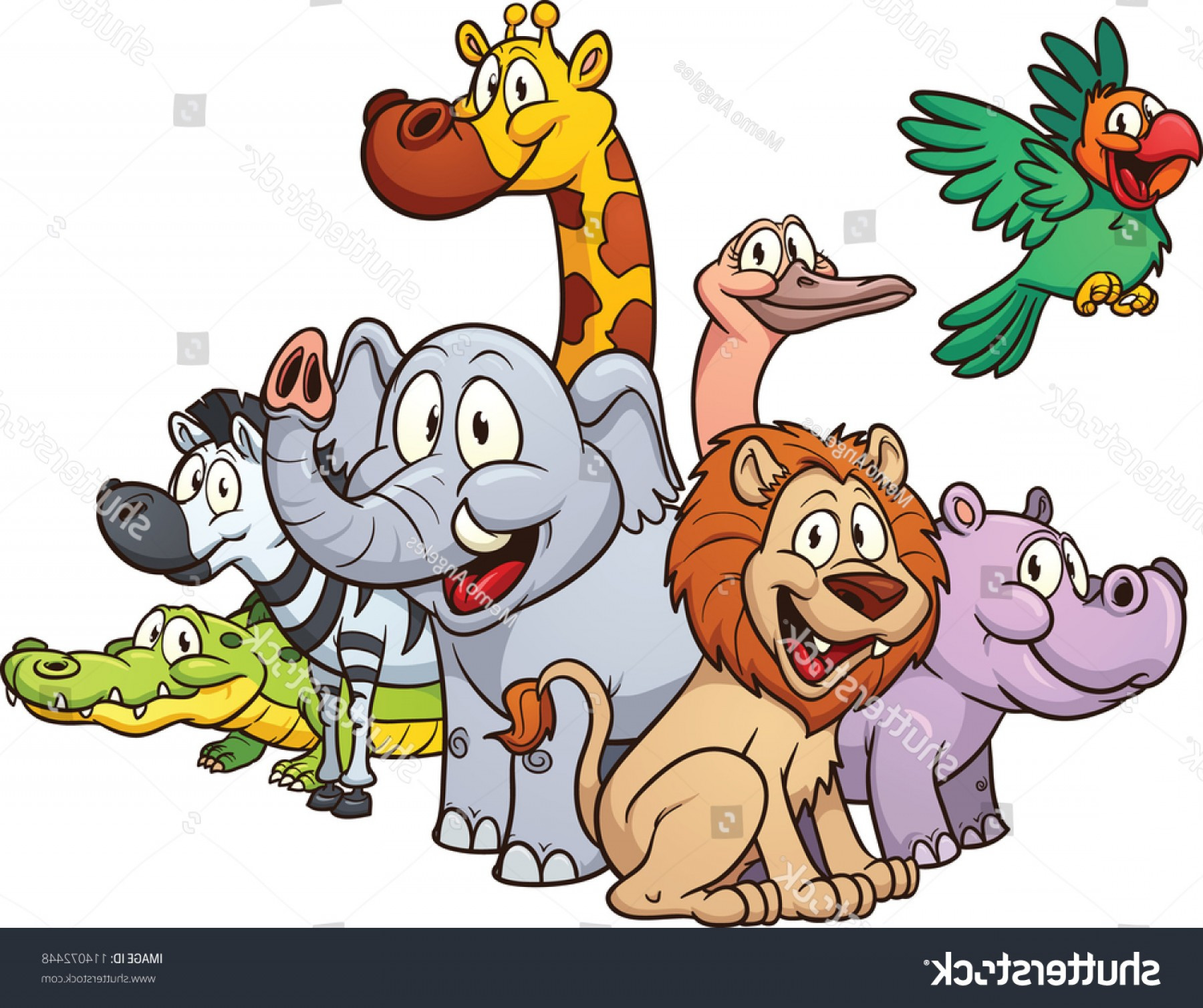 safari animals vector 6