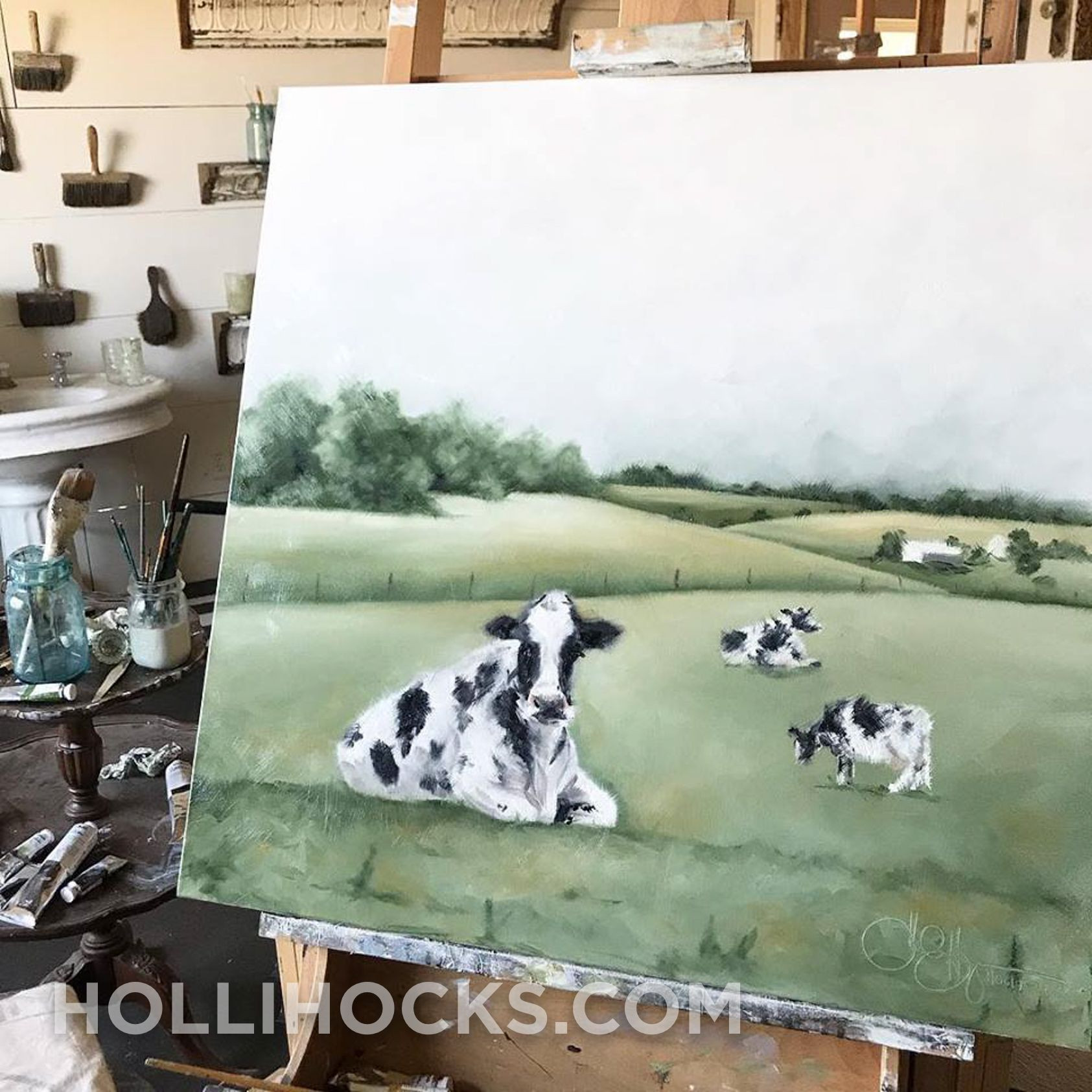 Farm Animals Watercolor Paintings