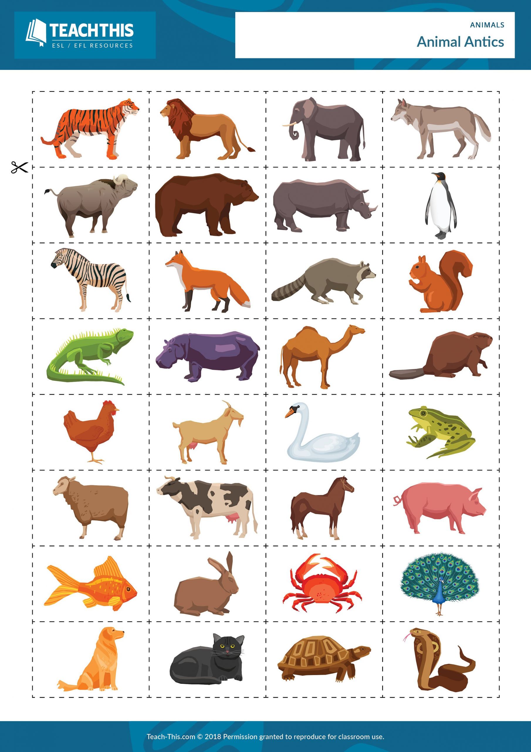 Farm Animals Worksheets English