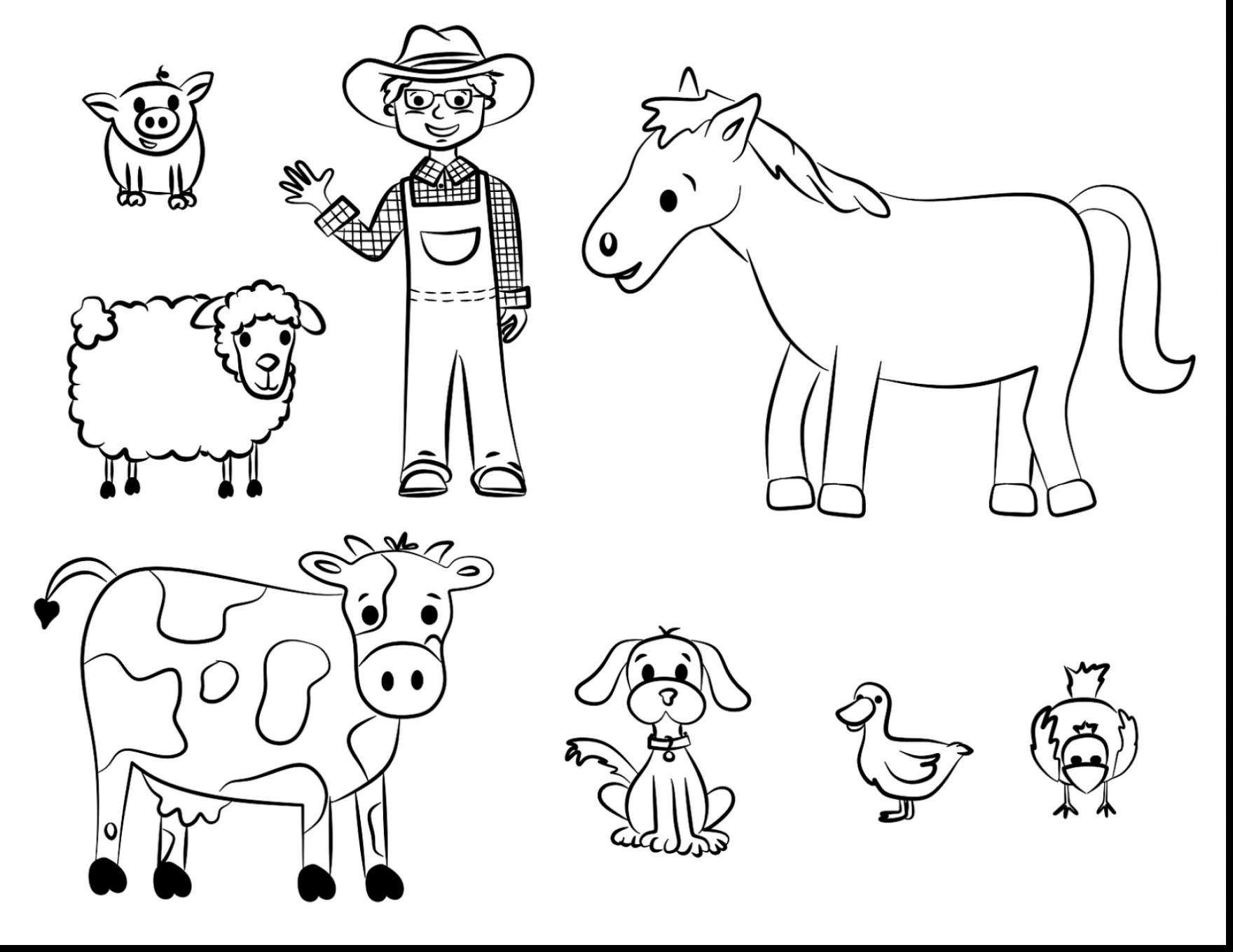 Farm Animals Worksheets Preschool
