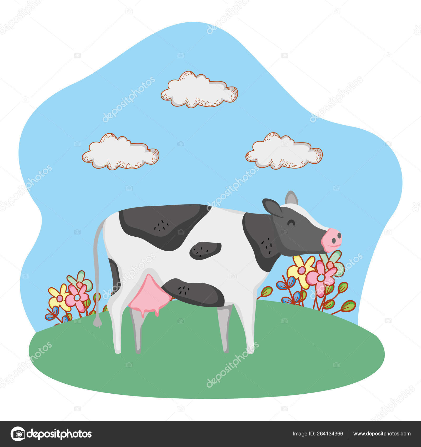 depositphotos stock illustration cute farm cartoon