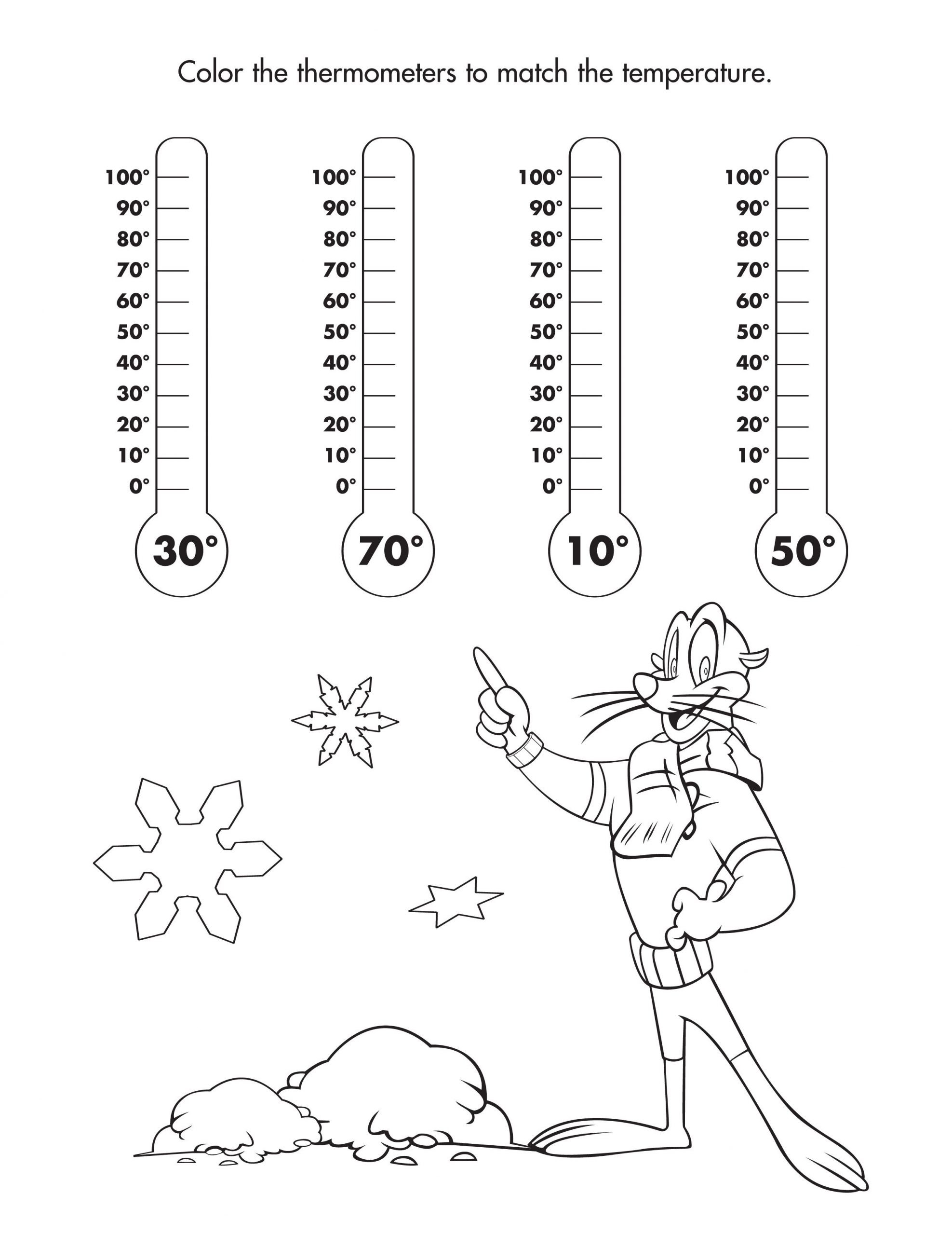 colouringts for grade color the thermometers with correct temperature free math coloring sheets english animals basic needs scaled extraordinary worksheets picture