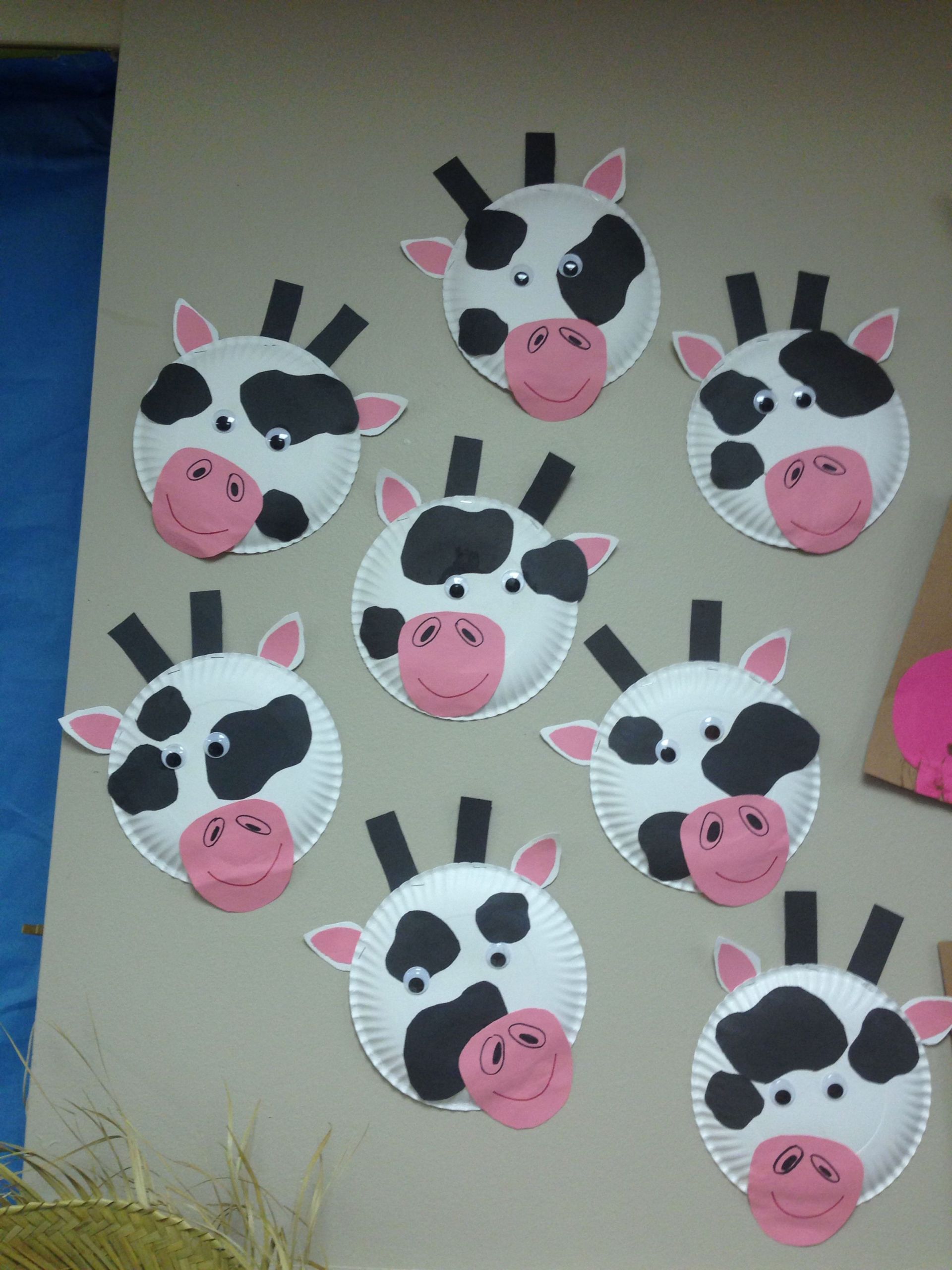 Paper Plate Farm Animals for toddlers