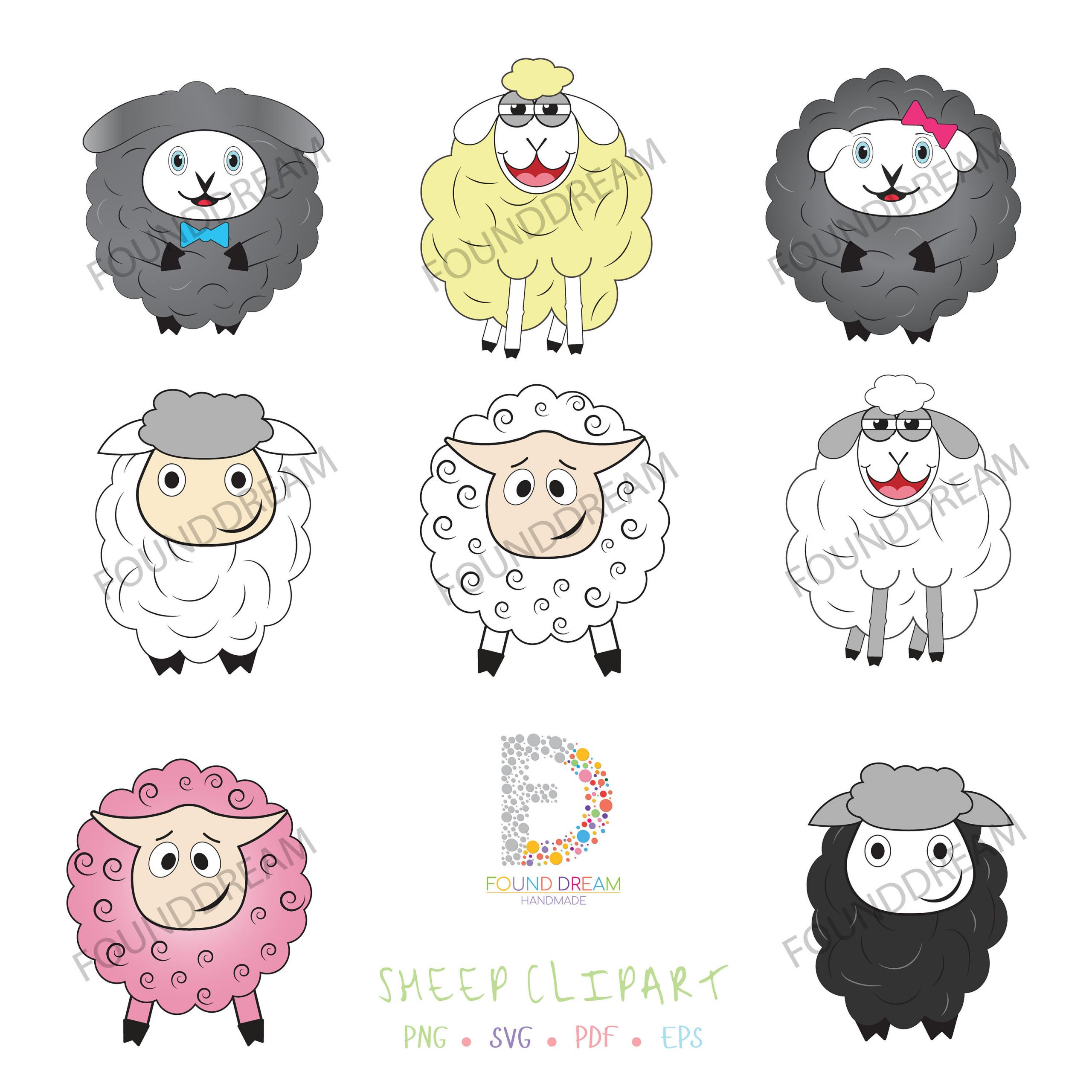 cute sheep vector 3
