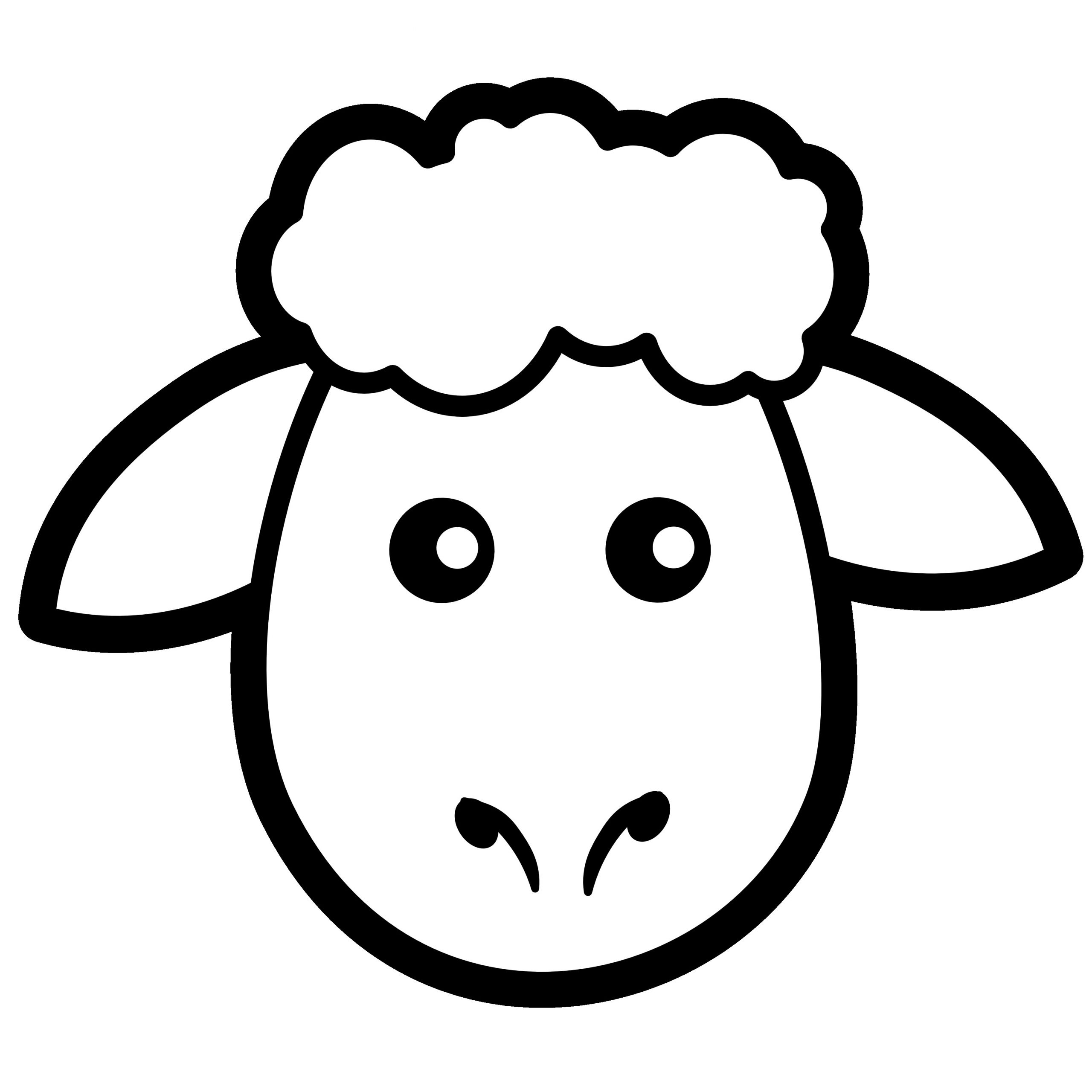 6dce c a c5ab sheep clipart black and white clipartix 3333 3333