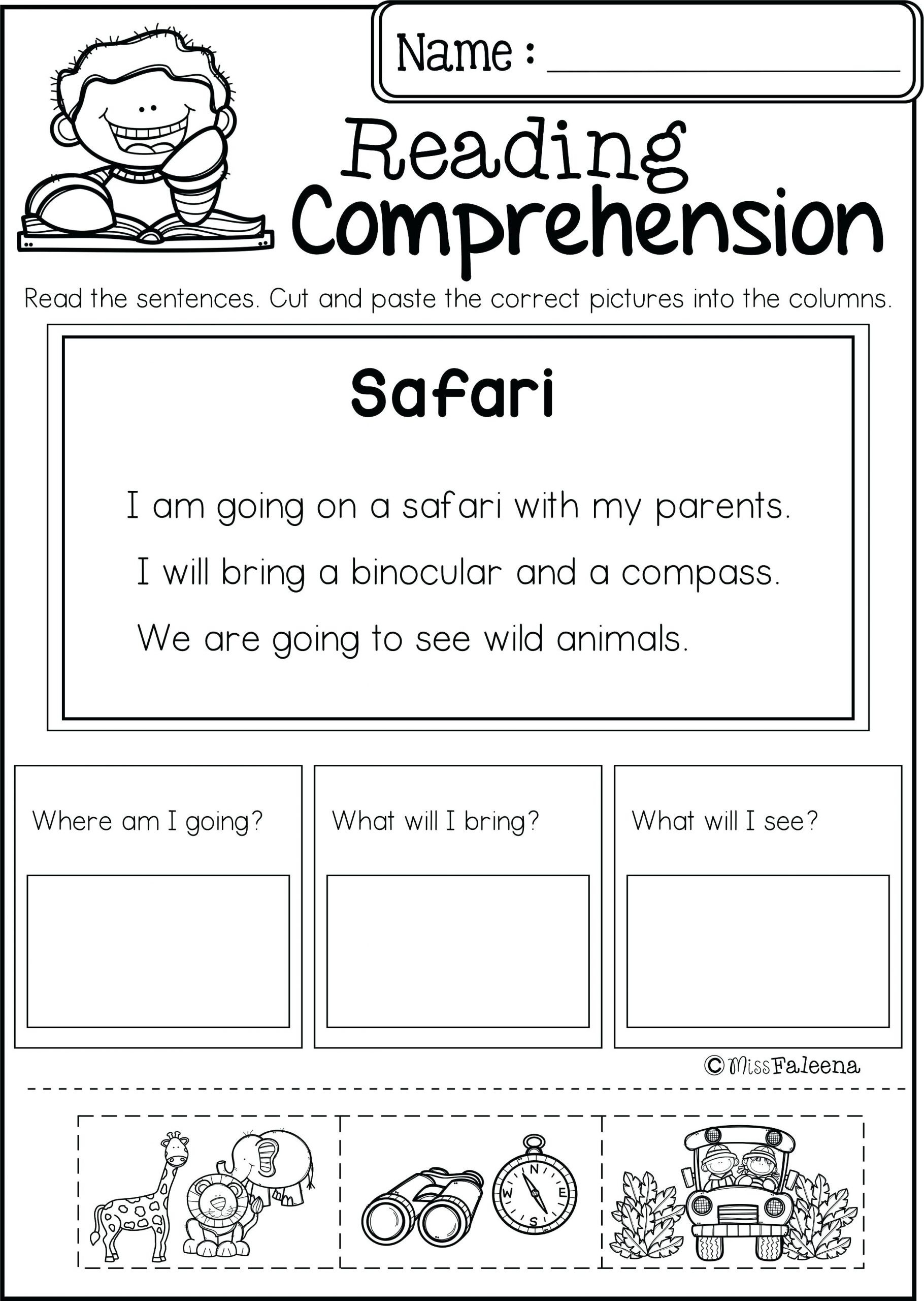 Wild Animals Worksheets for Preschool