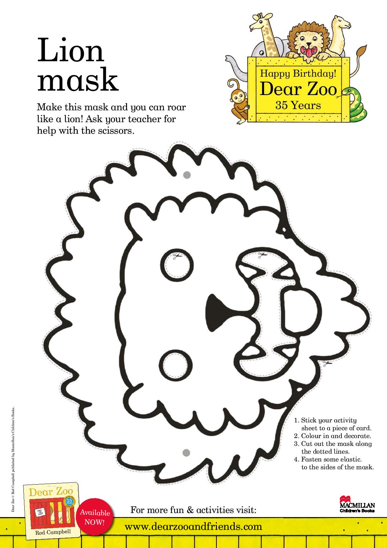 A4 Dear Zoo Activity Sheet 4 page 001