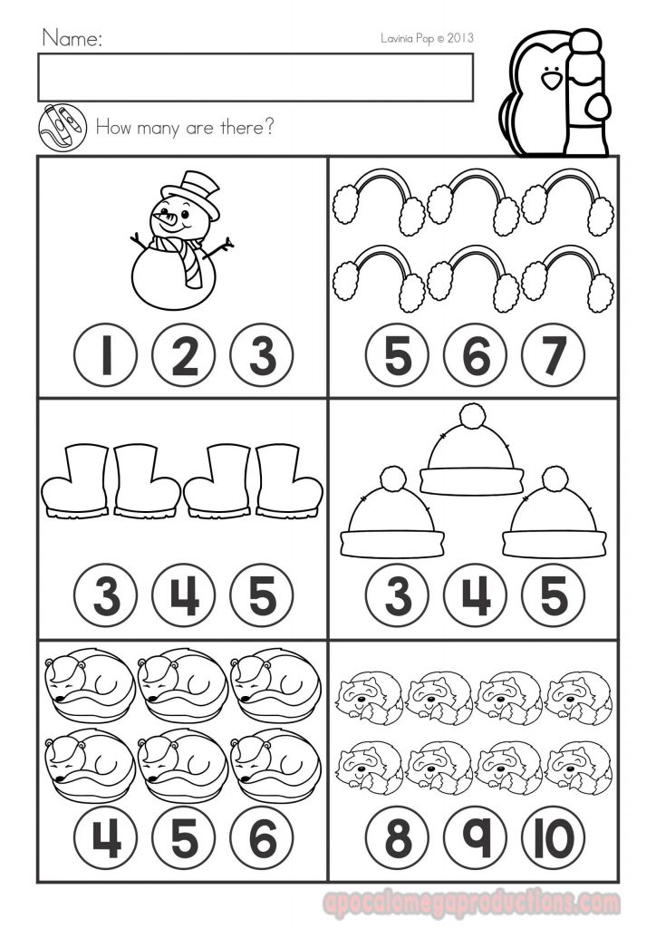 Winter Graph Worksheet For Kids